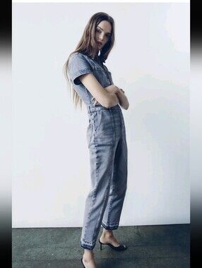 Zara Denim Jumpsuit